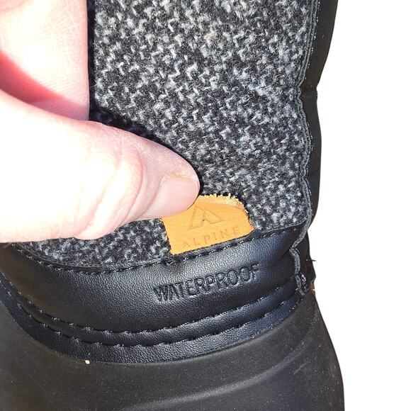 Alpine Design Kamik Women's Size 9 US Winter Rain Boots Color Black Gray Great - Picture 5 of 10